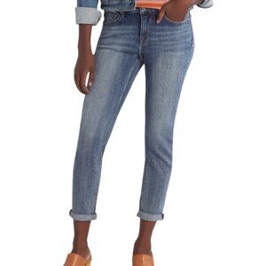 Vigoss Thompson Tomboy Mid Rise Destructed Jean Indigo Women's Size 28/6